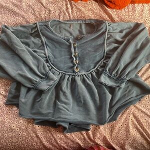 Free people peplum sweater. XS
